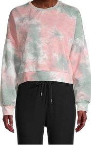 BB Dakota You're Trippin' tye dye crop sweatshirt